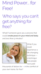 Mobile Screenshot of mindpowerforfree.com