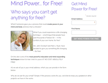Tablet Screenshot of mindpowerforfree.com